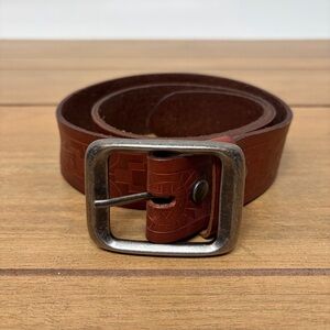 Lucky Brand Tooled Leather Belt